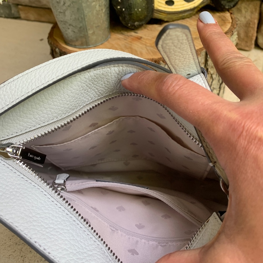 Authentic Kate spade pebbled Leather top zip Crosb - Picture 6 of 9